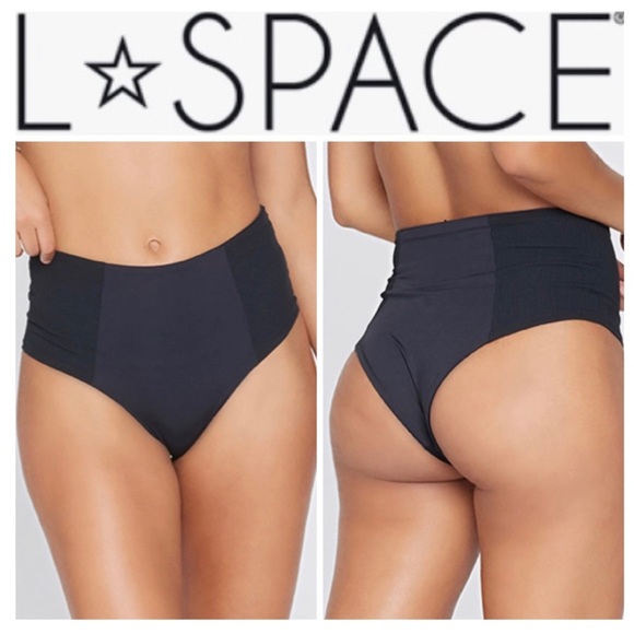 NWOT L Space Jackie High Waist Bitsy Bikini Bottom - Picture 2 of 5